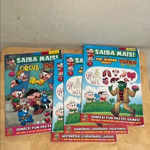 Monica & Friends Comic Books English, Brazilian Portuguese, Spanish Bundle of 4